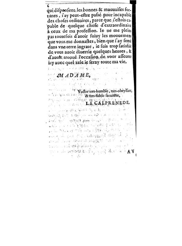 Dédicace de Le Comte d'Essex Dédicace de Le Comte d'Essex