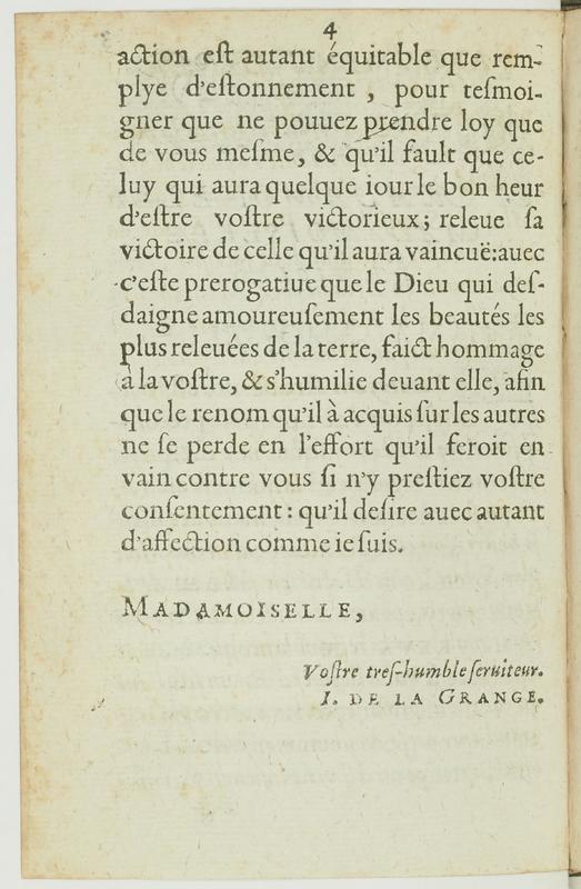 Dédicace de Le Dédain amoureux Dédicace de Le Dédain amoureux