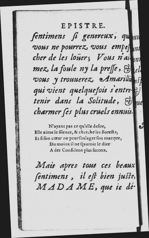 Dédicace de l'acte V du Berger fidèle