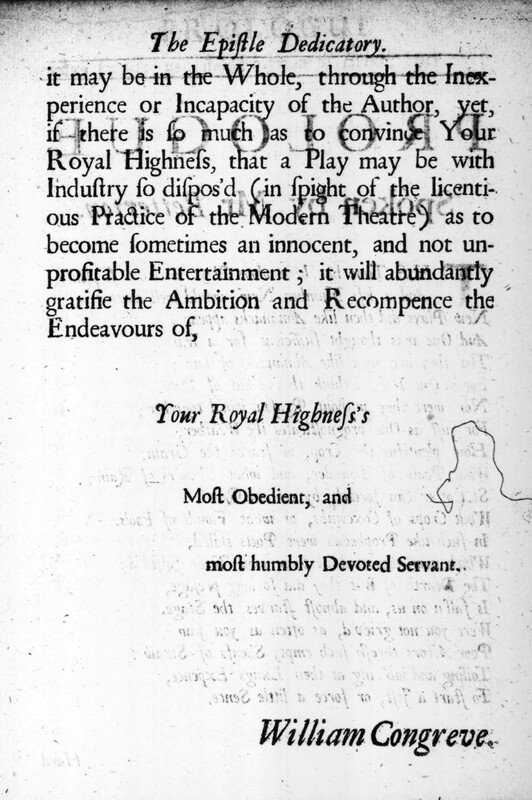 Dédicace de The mourning bride