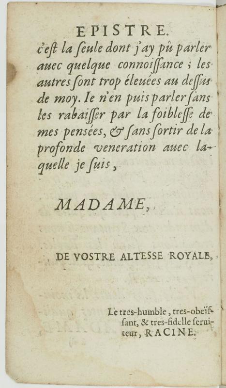 Dédicace de Andromaque Dédicace de Andromaque