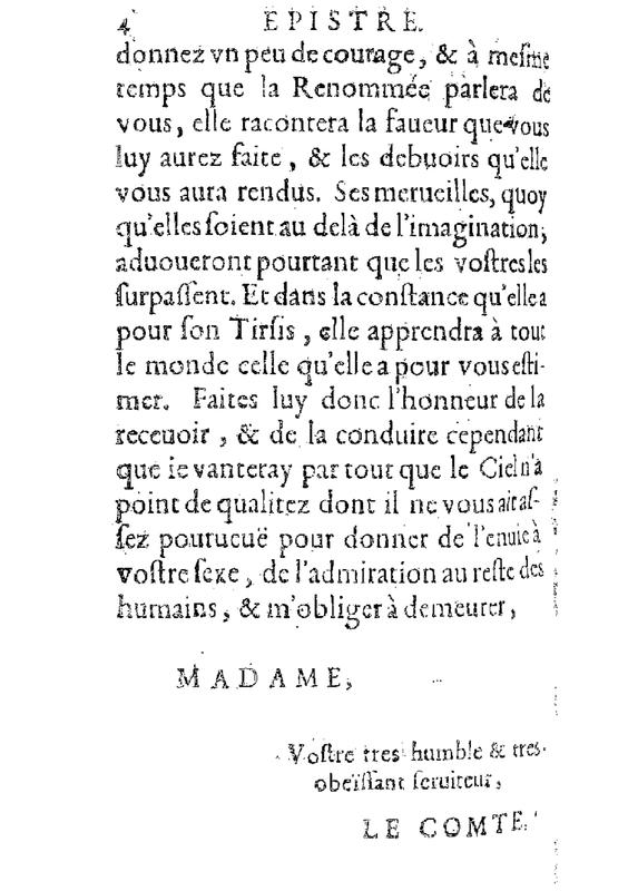 Dédicace de La Dorimène Dédicace de La Dorimène
