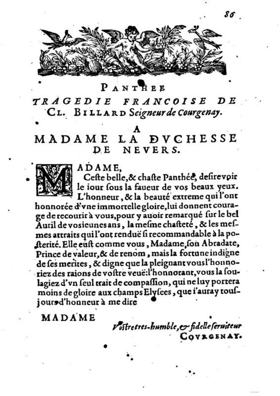 Dédicace de Panthée Dédicace de Panthée