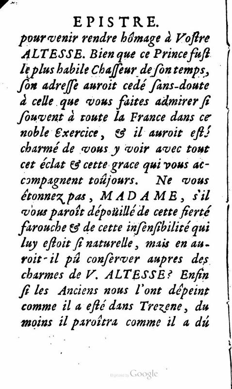 Dédicace de Phèdre et Hippolyte Dédicace de Phèdre et Hippolyte