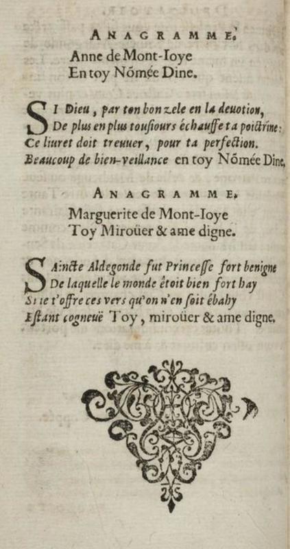 Poème de La très sainte et très admirable vie de Madame sainte Aldegonde Poème de La très sainte et très admirable vie de Madame sainte Aldegonde