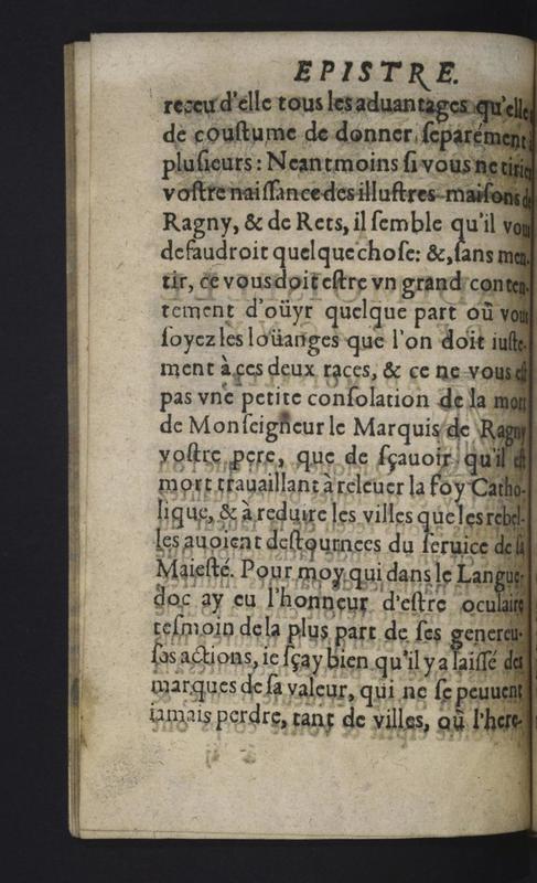 Dédicace de Les Amours d'Astrée et de Céladon Dédicace de Les Amours d'Astrée et de Céladon