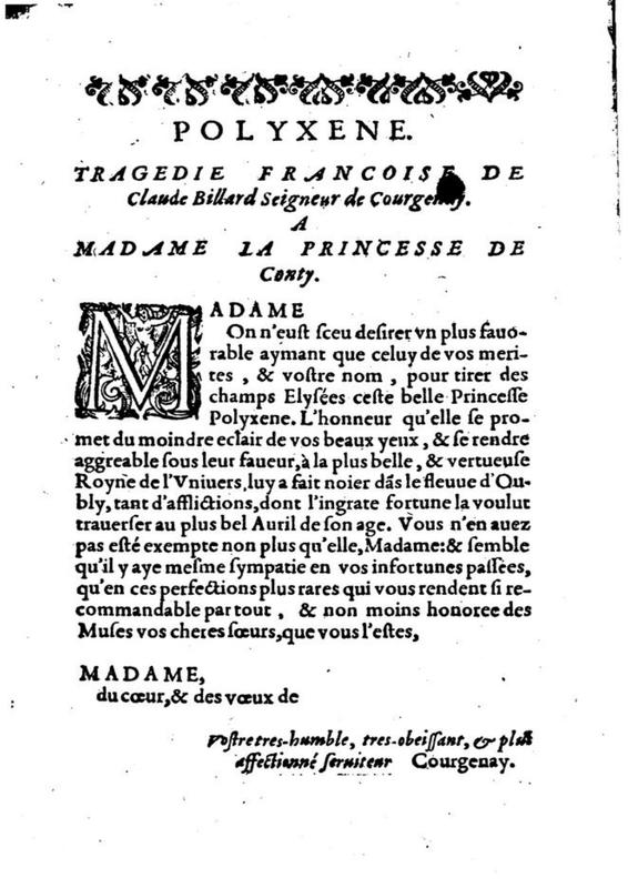 Dédicace de Polyxène Dédicace de Polyxène