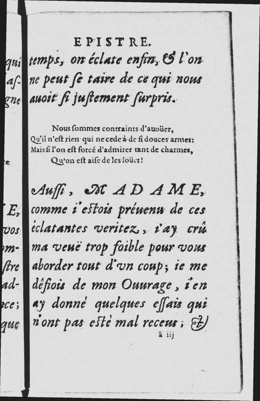 Dédicace de l'acte V du Berger fidèle