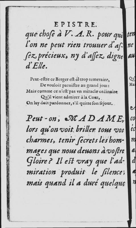 Dédicace de l'acte V du Berger fidèle