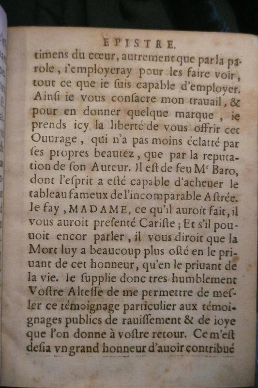 Dédicace de <em>Cariste ou les Charmes de la beauté</em> Dédicace de <em>Cariste ou les Charmes de la beauté</em>