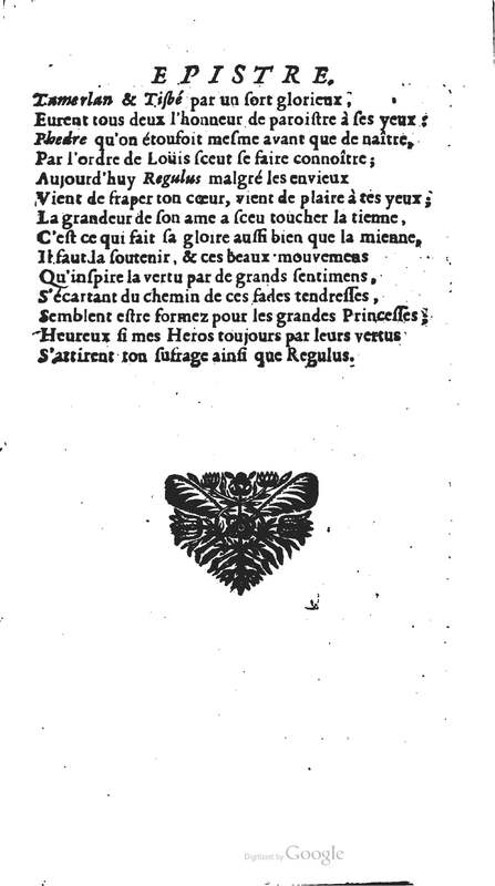 Epître de Régulus 4