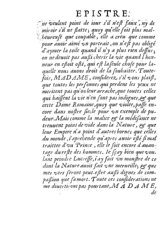 Dédicace de La Lucrèce romaine Dédicace de La Lucrèce romaine