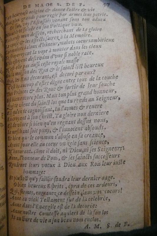 Poème final d'Aimée dans Les Œuvres du sieur de Fiefmelin Poème final d'Aimée dans Les Œuvres du sieur de Fiefmelin