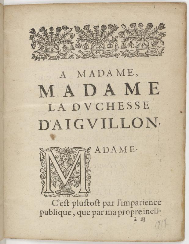 Dédicace de L'Amour tyrannique Dédicace de L'Amour tyrannique