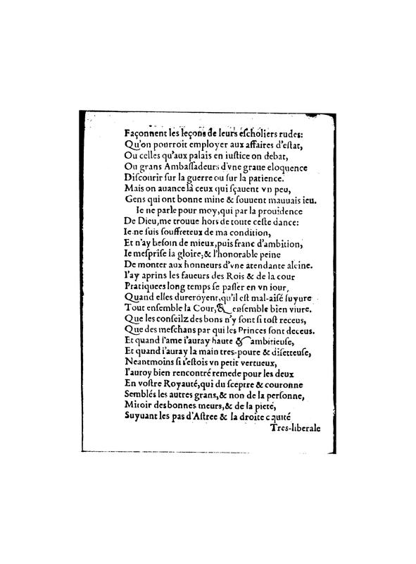 Poème de Les Œuvres d'André de Rivaudeau Poème de Les Œuvres d'André de Rivaudeau