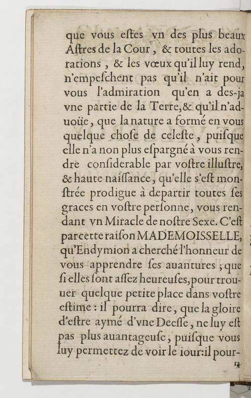 Dédicace de L'Endymion Dédicace de L'Endymion