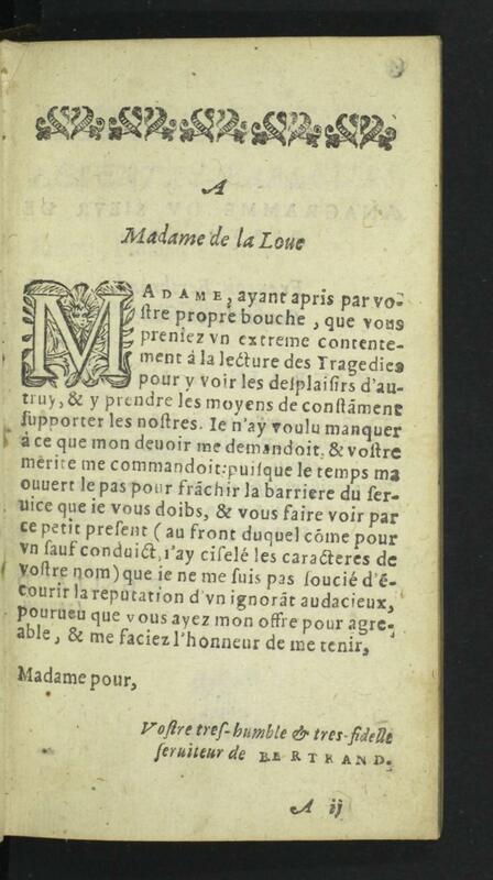 Dédicace de <em>La Tragédie de Priam</em>