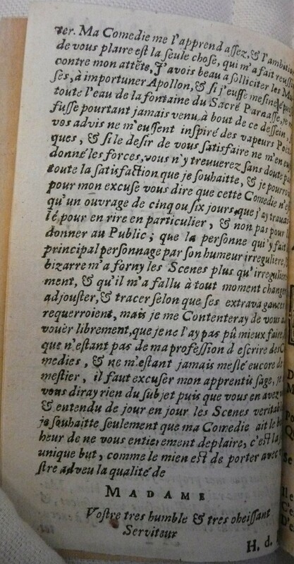 Dédicace de L'Amante imaginaire