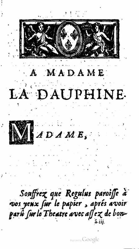 Dédicace de Régulus Dédicace de Régulus