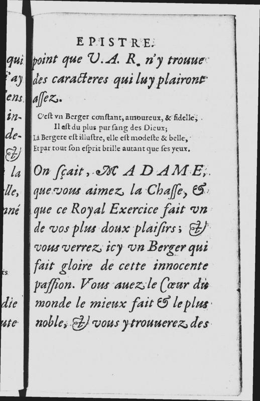 Dédicace de l'acte V du Berger fidèle