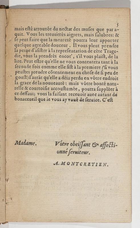 Dédicace de <em>Sophonisbe</em> Dédicace de <em>Sophonisbe</em>