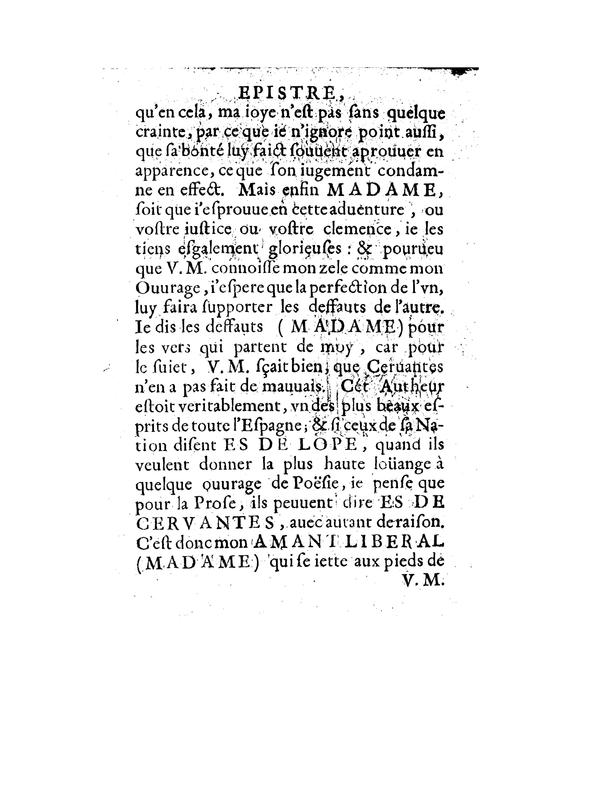 Dédicace de L'Amant libéral