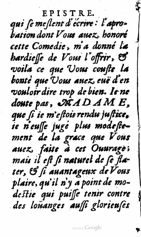 Dédicace de La Mère coquette Dédicace de La Mère coquette