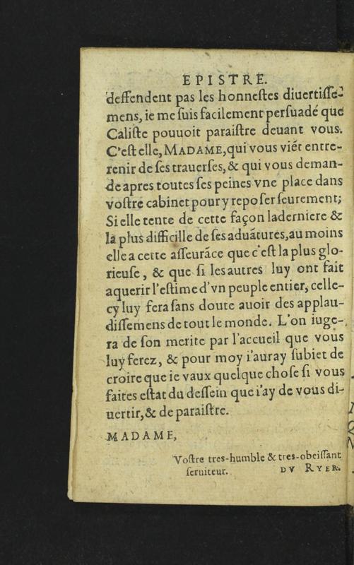 Dédicace de Lisandre et Caliste Dédicace de Lisandre et Caliste