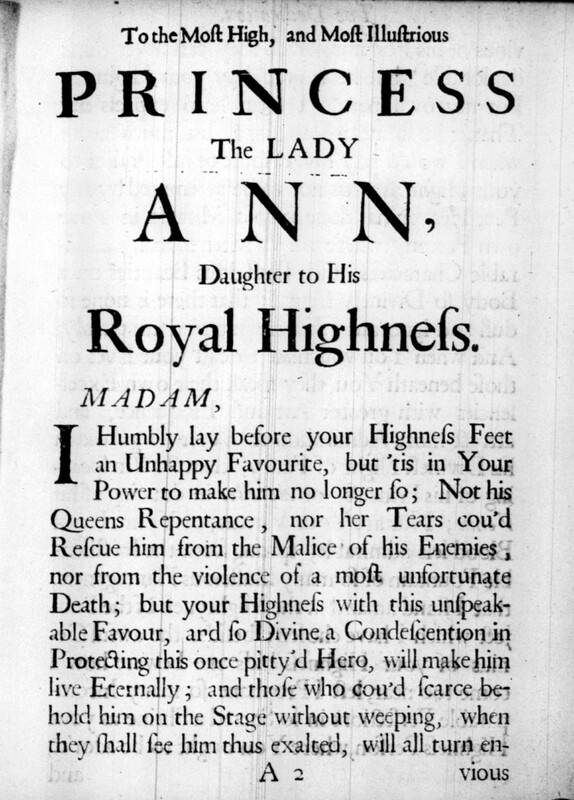 Dédicace de The unhappy favourite