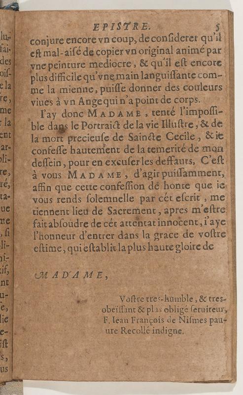 Dédicace de Sainte Cécile couronnée Dédicace de Sainte Cécile couronnée