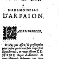 Dédicace de Zénobie