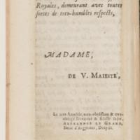 Dédicace de Le Triomphe de l'amour divin de sainte Reine, vierge et martyre