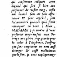 Dédicace de Œuvres de Jean de la Chapelle