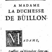 Dédicace de Phèdre et Hippolyte