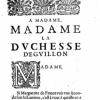 Dédicace de Marguerite de France