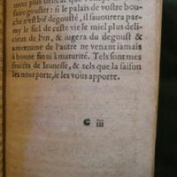 Dédicace de <em>Aimée </em>dans <em>Les Œuvres du sieur de Fiefmelin<br /></em>