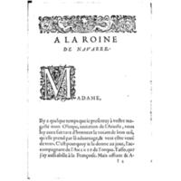 Dédicace de Imitations de Pierre de Brach