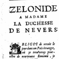 Dédicace de Zélonide, princesse de Sparte