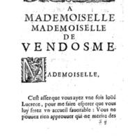 Dédicace de Lucrèce