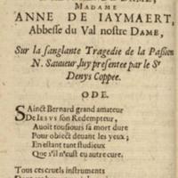 Poème de La Sanglante et Pitoyable Tragédie de notre Sauveur et rédempteur Jésus-Christ