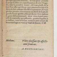 Dédicace de <em>Sophonisbe</em>