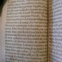 Dédicace des <em>Jeux Poétiques</em> dans <em>Les Œuvres du sieur de Fiefmelin</em>