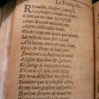Poème initial d'<em>Aimée</em> dans <em>Les Œuvres du sieur de Fiefmelin</em>