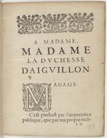 Dédicace de L'Amour tyrannique