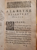 Dédicace de Tragédie sur la mort du roi Henri le Grand