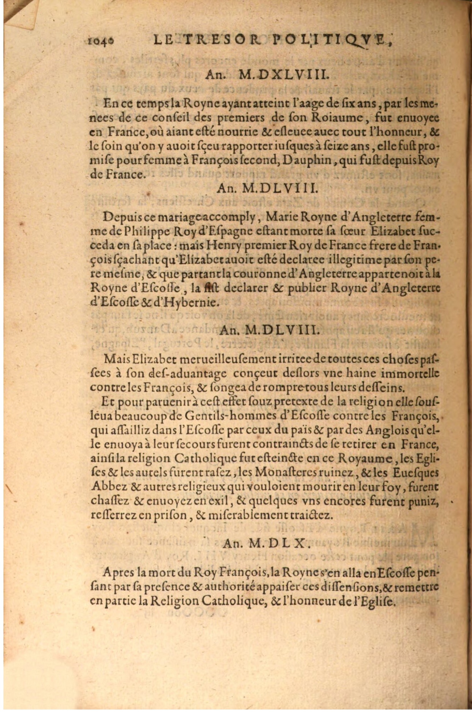 1608 - Nicolas Du Fossé - Trésor politique - BSB Munich