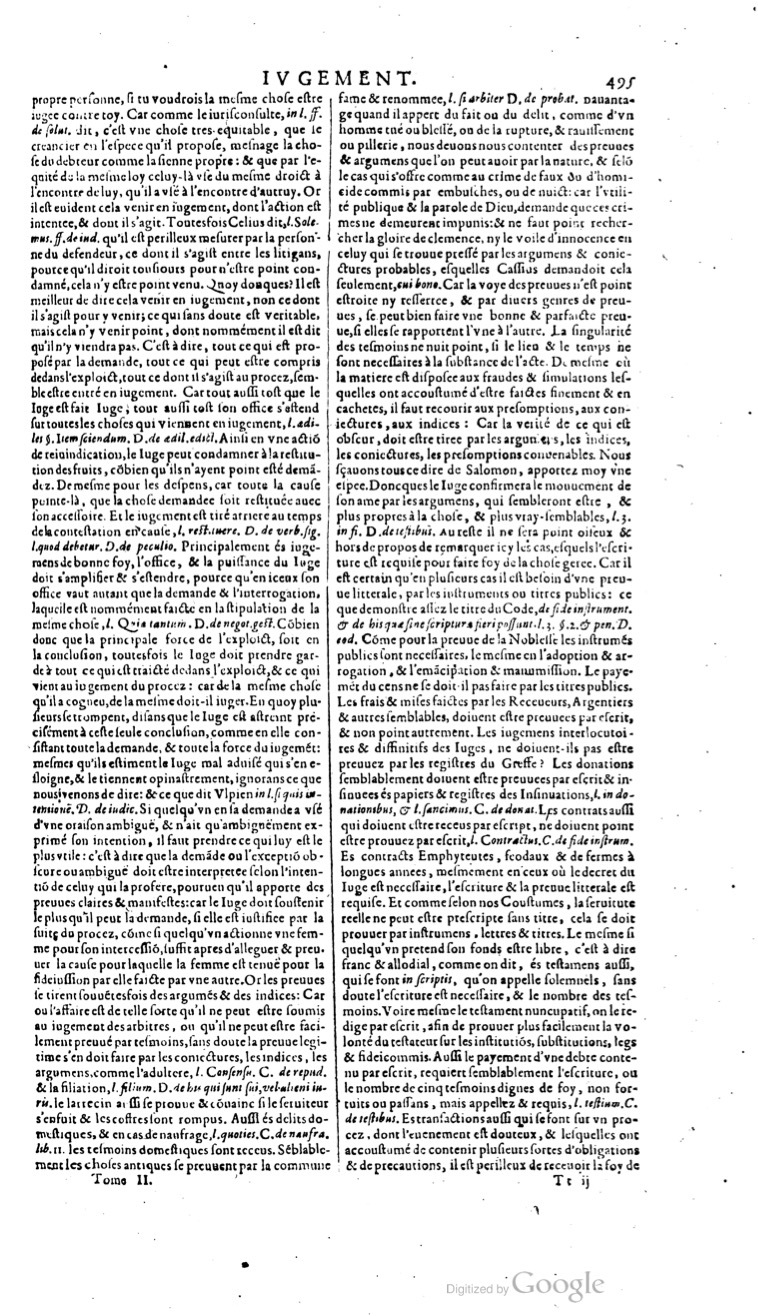 1629 - Veuve Nicolas Buon - Trésor du droit français (29620 T. 2) - BM Lyon