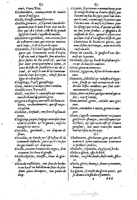 1621 - Adrian Tiffaine - Trésor des deux langues espagnole et française - BM Lyon