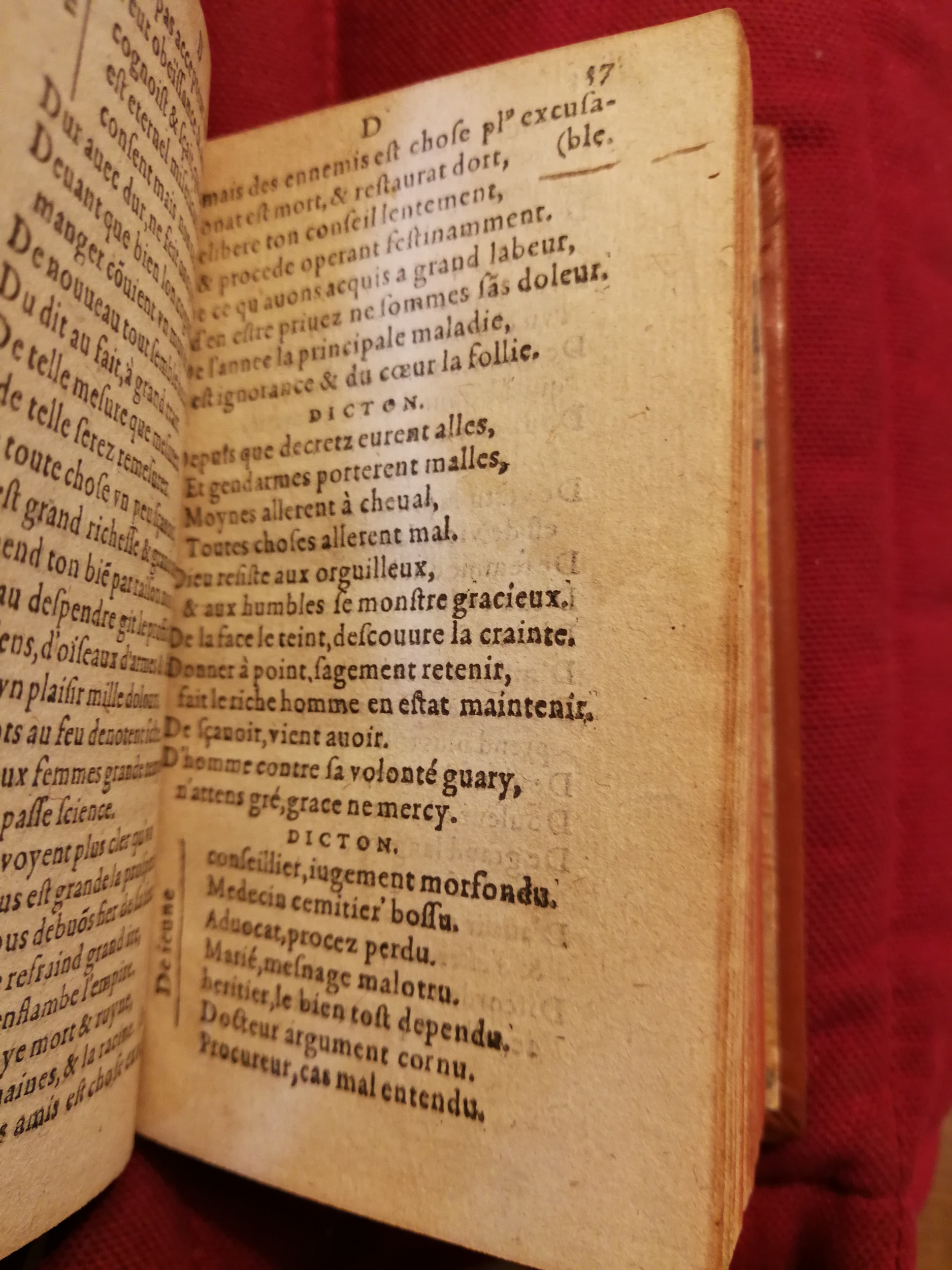 1582 - Nicolas Bonfons - Trésor de sentences dorées - Bibliothèque Sainte-Geneviève 1582 - Nicolas Bonfons - Trésor de sentences dorées - Bibliothèque Sainte-Geneviève