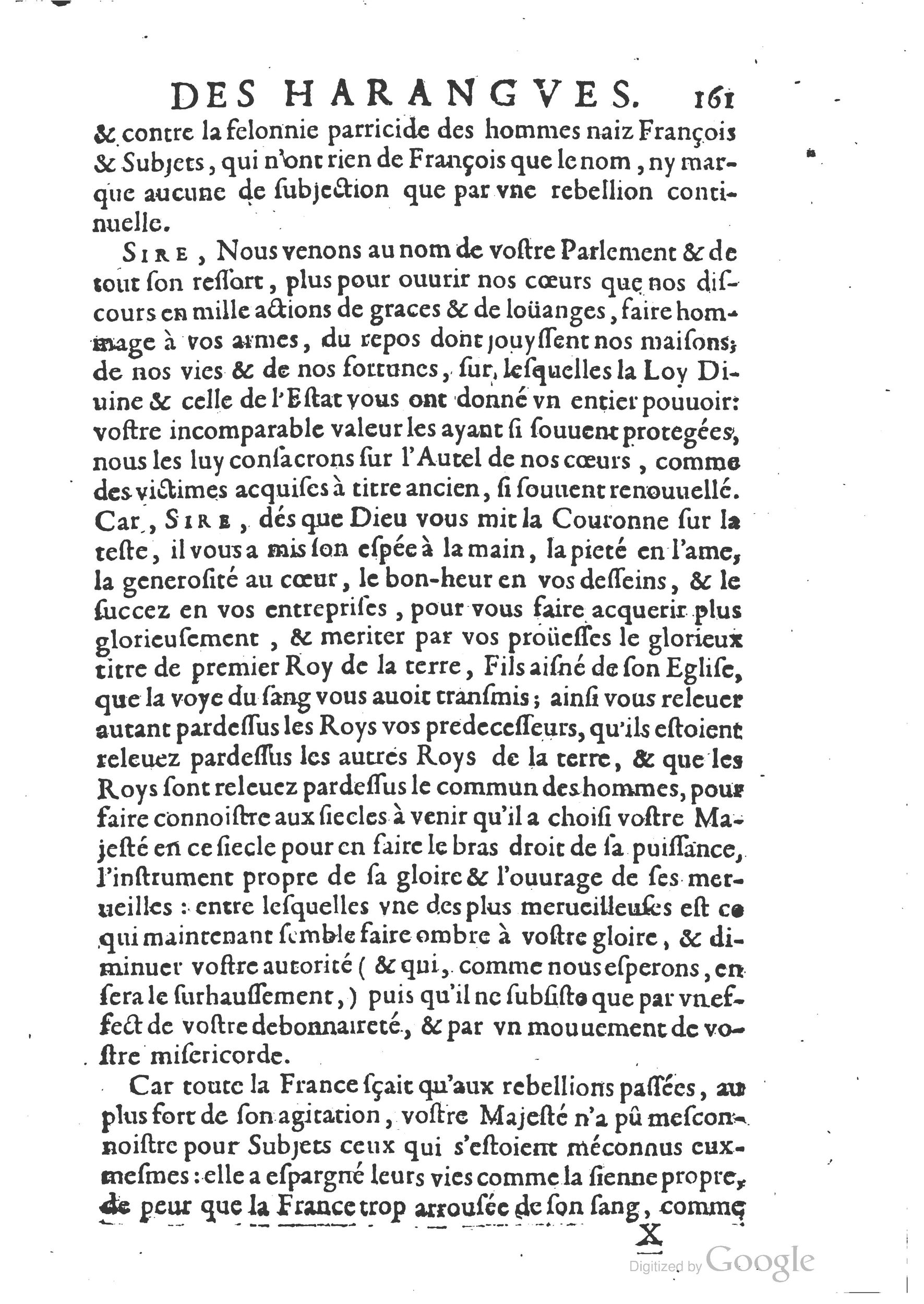 1654 - Michel Bobin - Trésor des harangues, remontrances et oraisons funèbres - BM Lyon